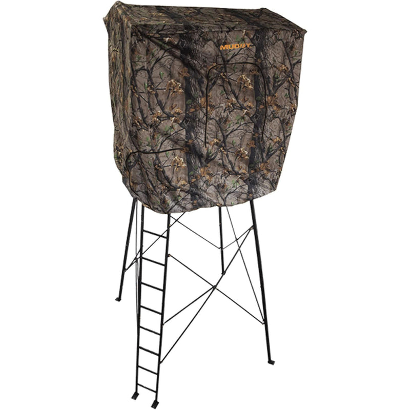 Muddy Steel 7 Ft Quad Pod Blind Kit Enclosure w/ 4 Zippered Windows (For Parts)