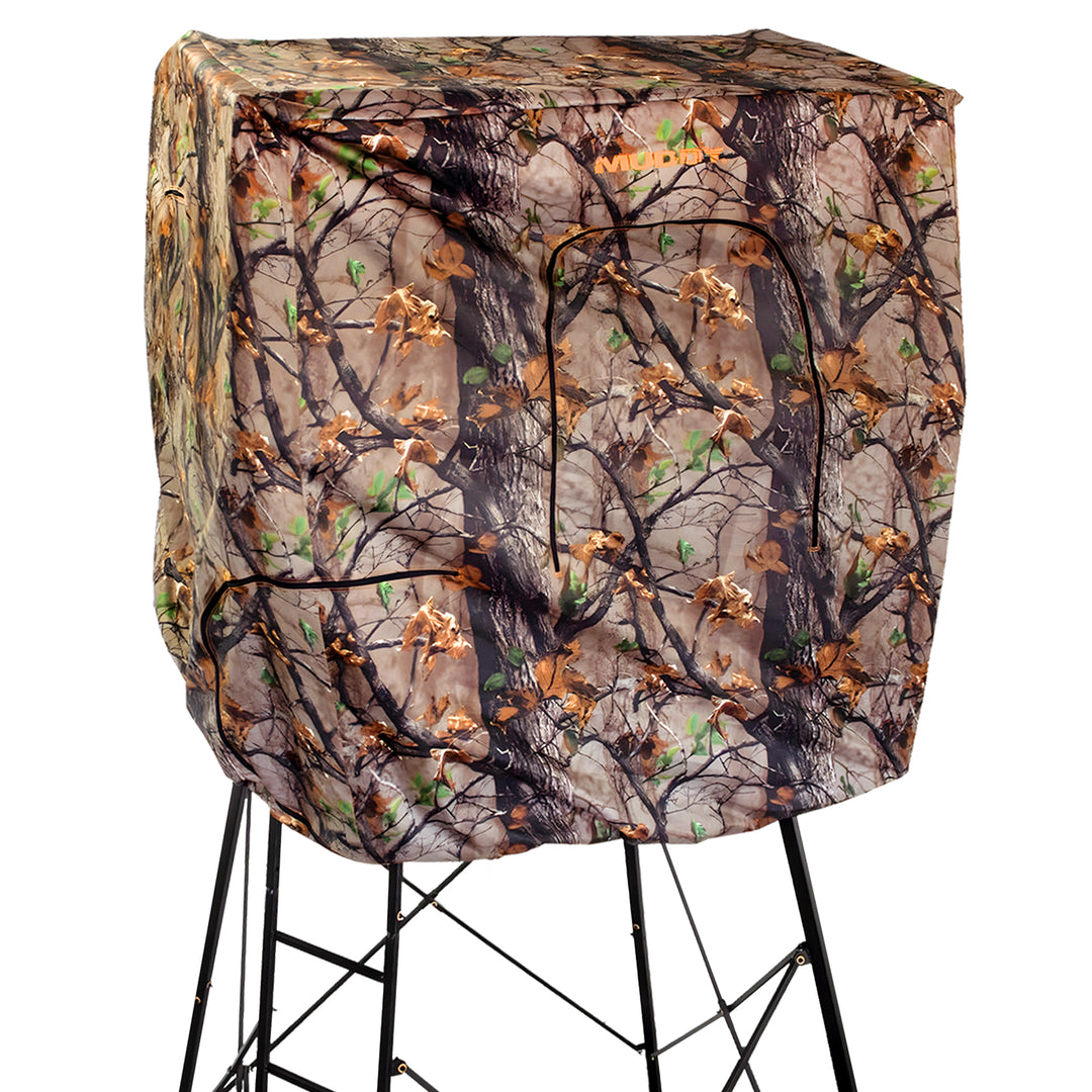 Muddy Steel 7 Ft Quad Pod Blind Kit Roof Enclosure w/ 4 Zippered Windows (Used)