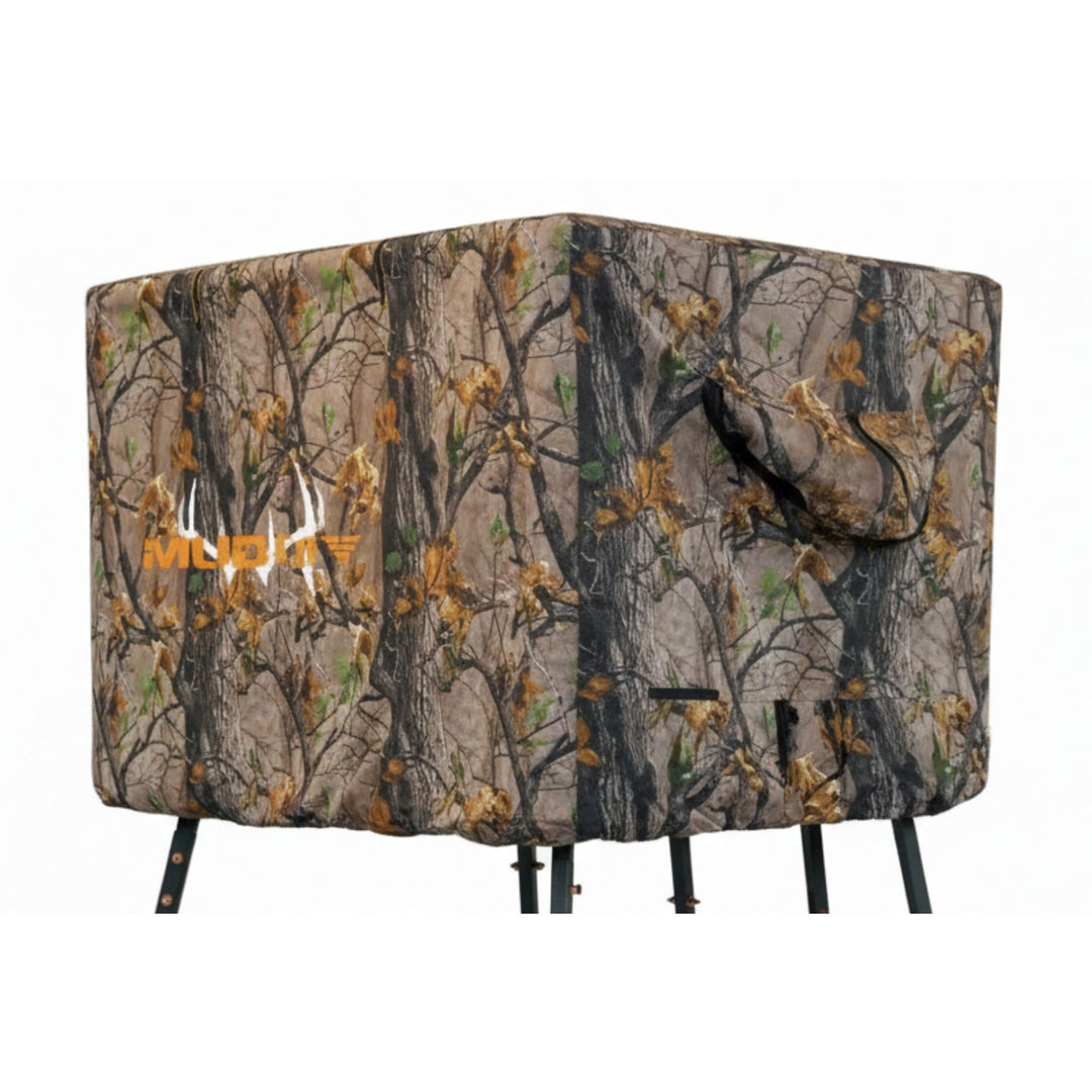 Muddy Quad Blind Kit Elevated Hunting Water-Resistant Enclosure, Cammo (Used) - VMInnovations