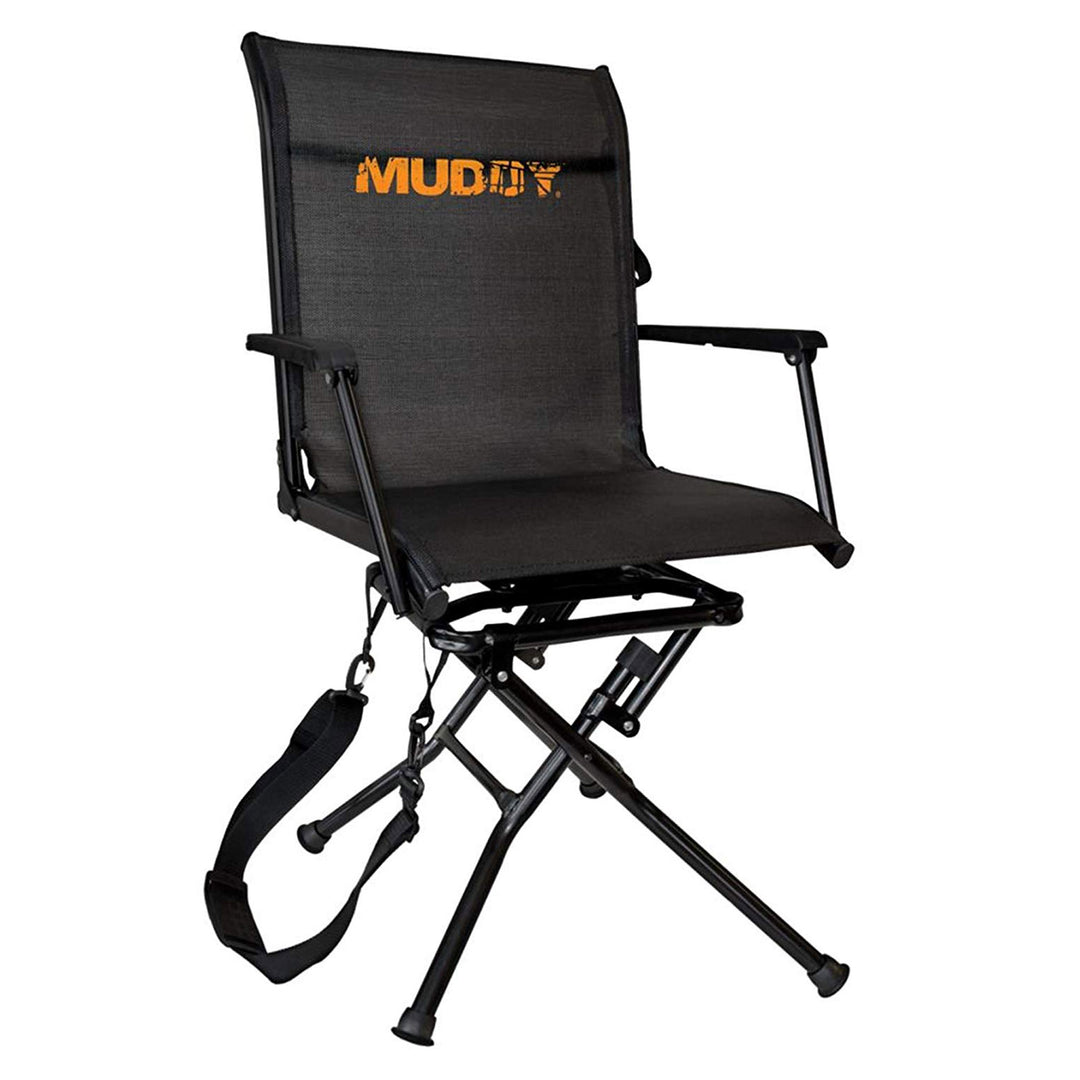 Muddy Flex Tek Swivel-Ease Portable Camping & Hunting Seat, Black (Open Box)