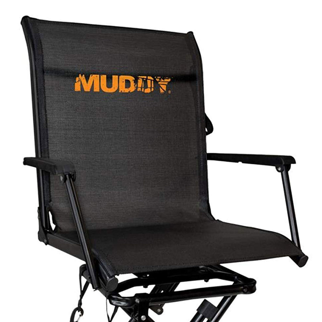 Muddy Flex Tek Swivel-Ease Portable Camping & Hunting Seat, Black (Open Box)