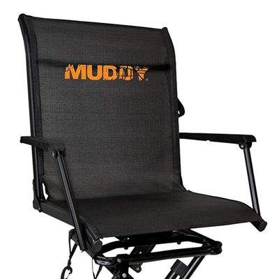 Muddy MGS400 Flex Tek Swivel-Ease Portable Ground Camping & Hunting Seat, Black