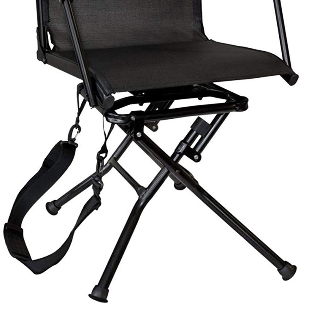 Muddy Flex Tek Swivel-Ease Portable Camping & Hunting Seat, Black (Open Box)