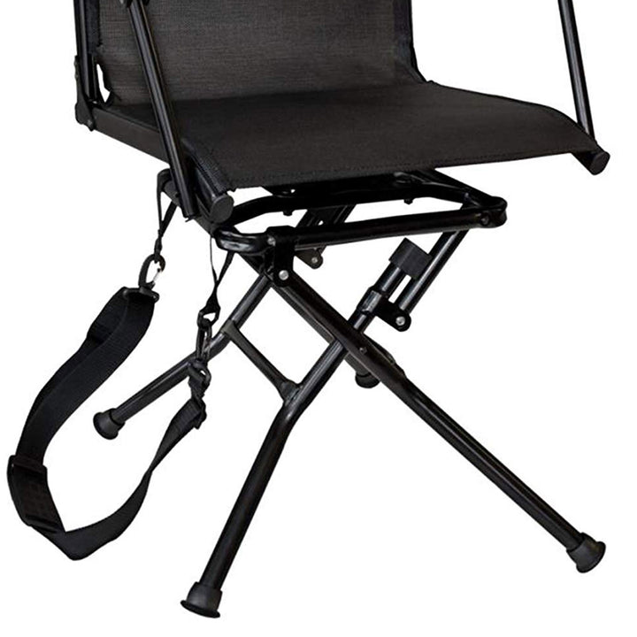 Muddy Flex Tek Swivel-Ease Portable Camping & Hunting Seat, Black (Open Box)