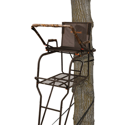 Big Game Hunter HD 1.5 Deer Hunting 18.5 Foot 1 Person Ladder Tree Stand (Used) - VMInnovations