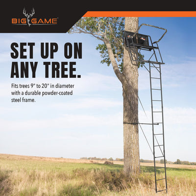 Big Game Treestands Durable Steel The Big Buddy Hunting Ladder Stand(For Parts)