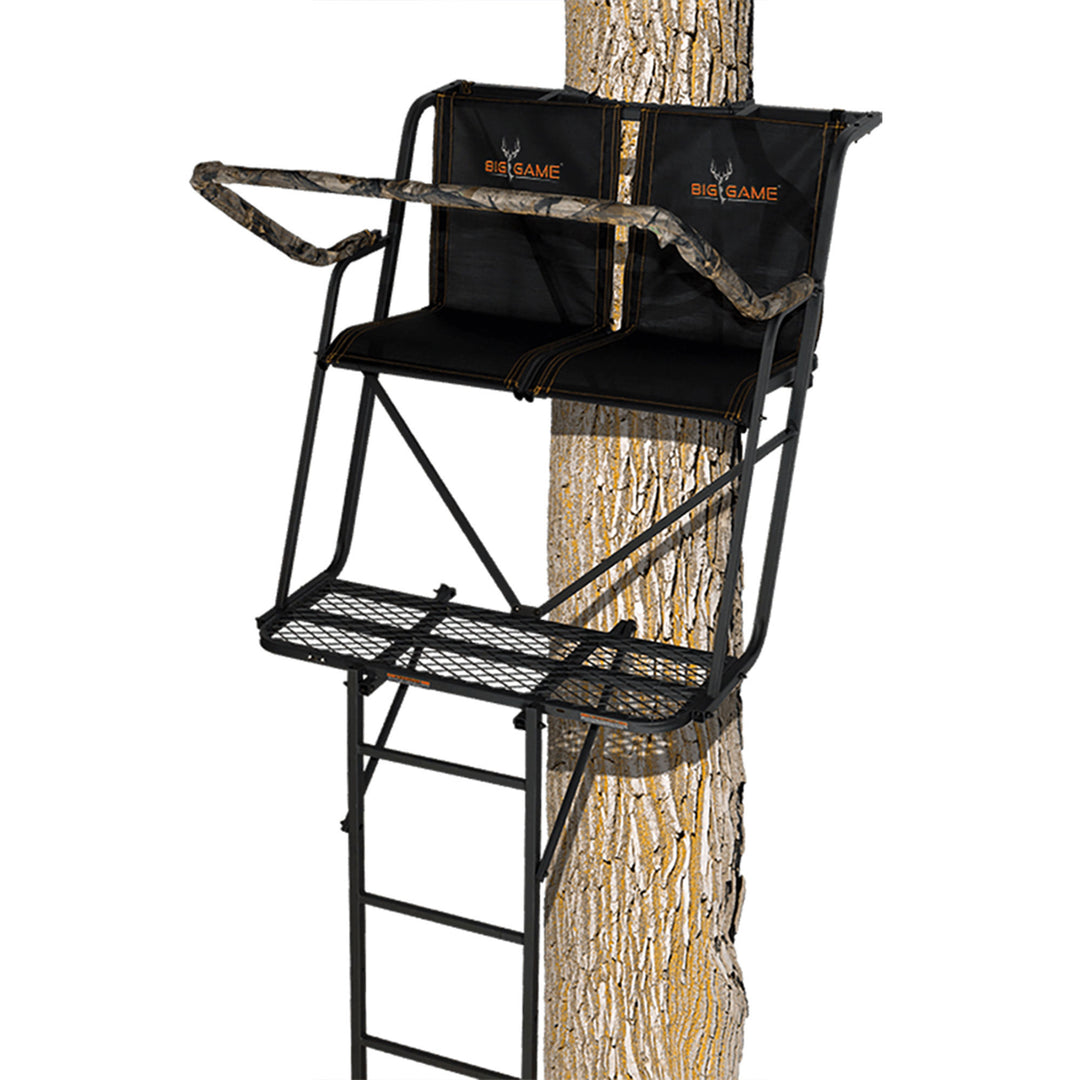 Big Game The Big Buddy Deer Hunting Ladder Climbing Tree Stand w/Flex-Tek Seat - VMInnovations