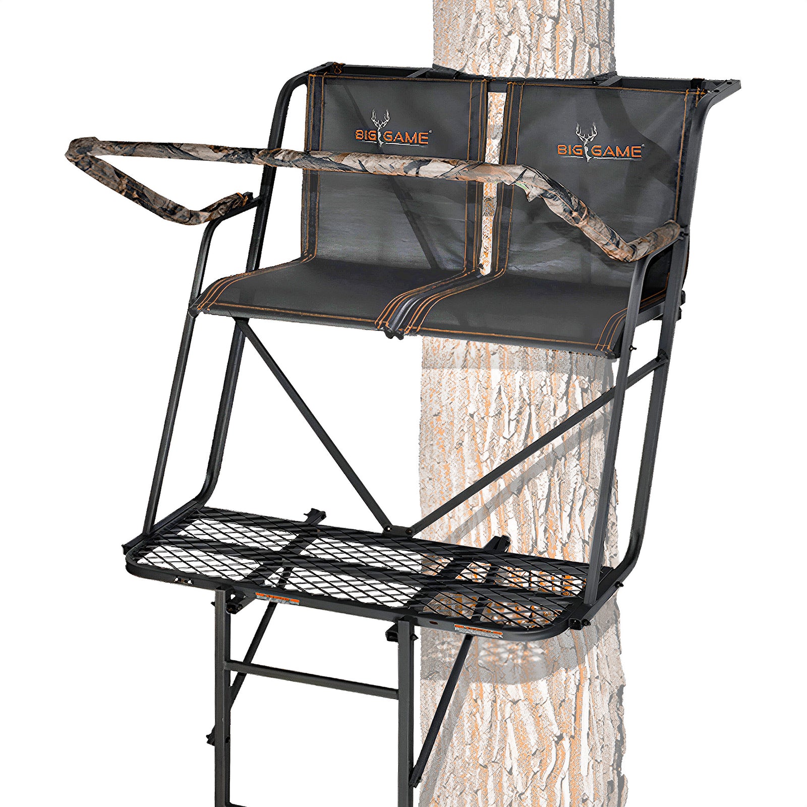 Big Game Treestands Durable Steel Big Buddy Outdoor Hunting Ladderstand (Used) - VMInnovations