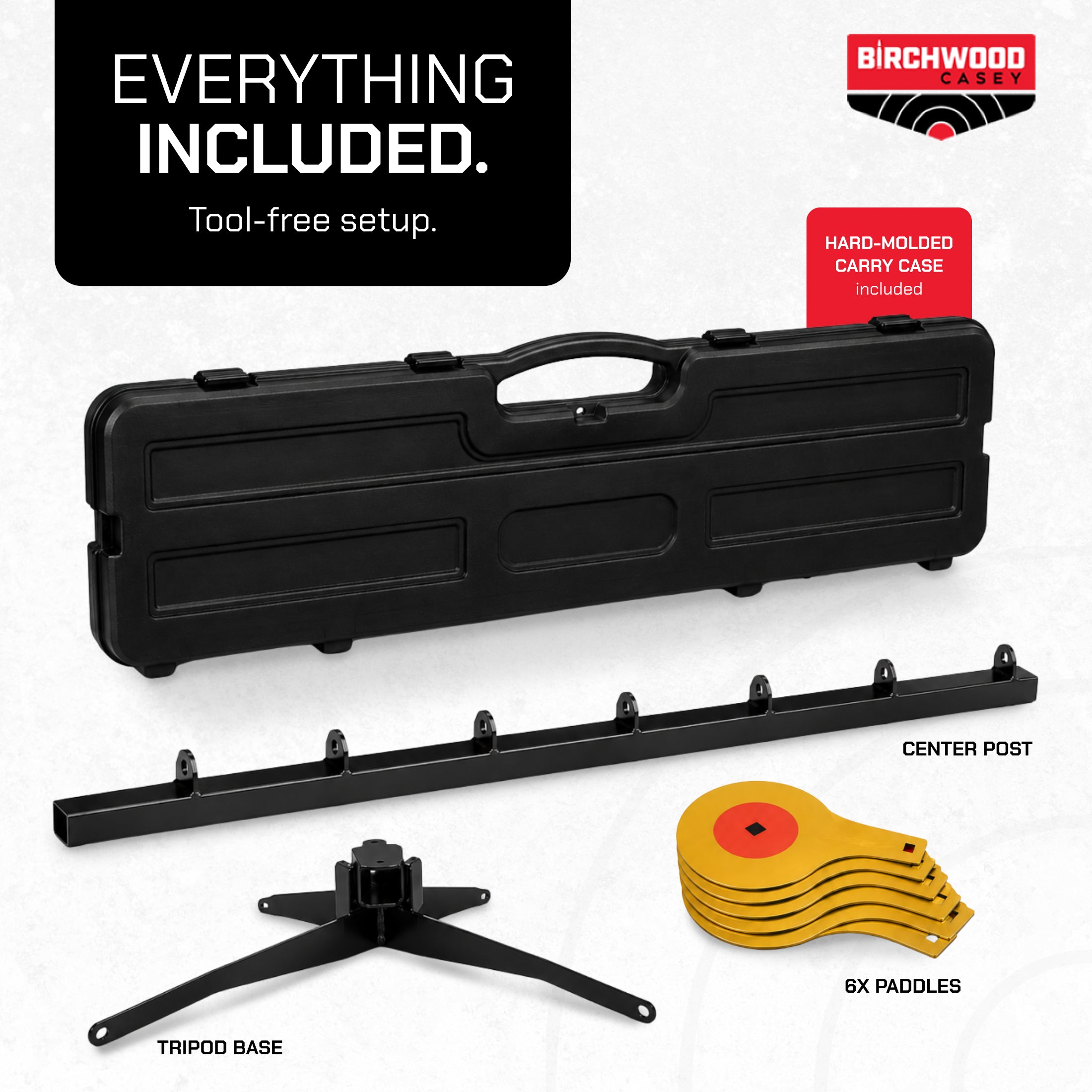 Birchwood Casey World of Targets 49in Handgun Dueling Tree Steel Shooting Target