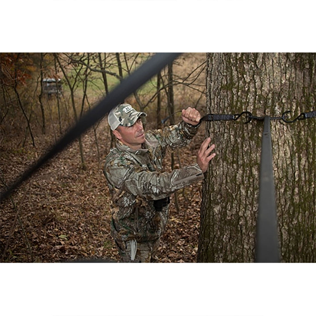 Hawk Durable Steel Denali 2-Man Ladder Treestand with Safe-Tread Steps(Open Box)