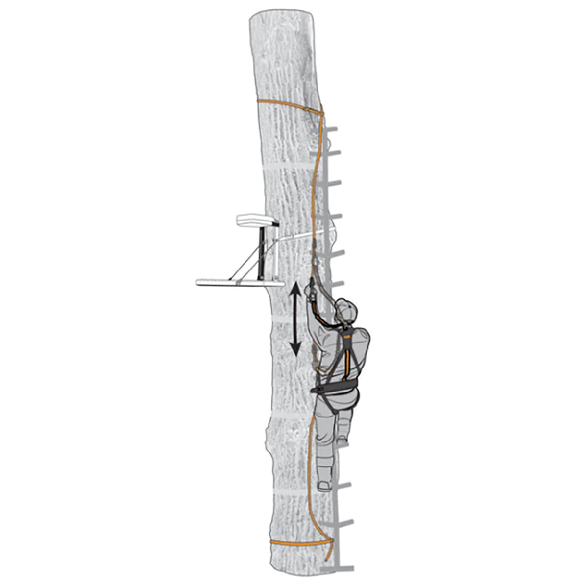 Muddy Safe-Line 30" Hunting Tree Stand Safety Nylon Rope System, 3 Pack (Used)