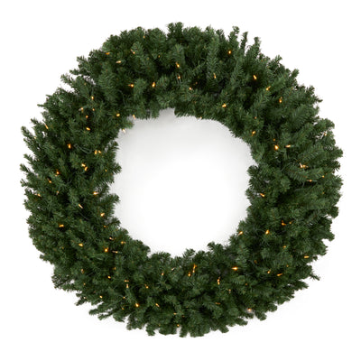 Home Heritage 48 Inch Artificial Christmas Wreath Prelit w/ 200 Color LED Lights