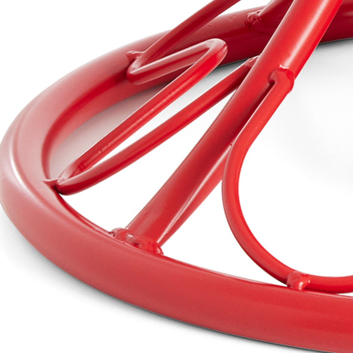 Home Heritage 1-1.75" Artificial Christmas Tree Base Rotating Metal Stand, Red - VMInnovations