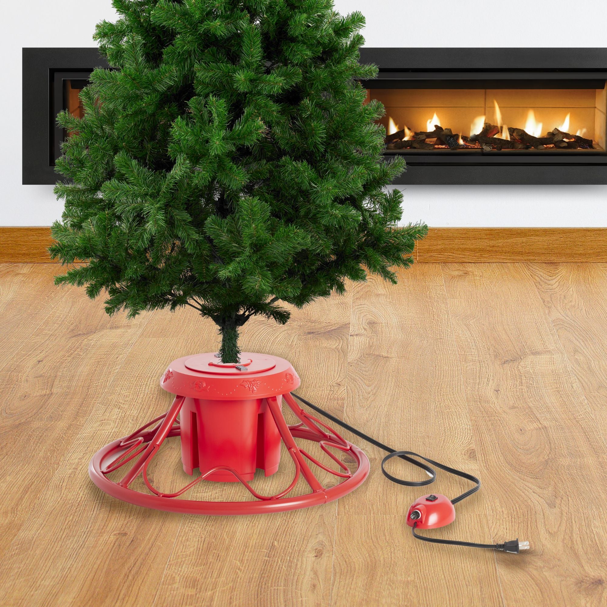Home Heritage Rotating Stand for Artificial Christmas Trees, Red (For Parts) - VMInnovations