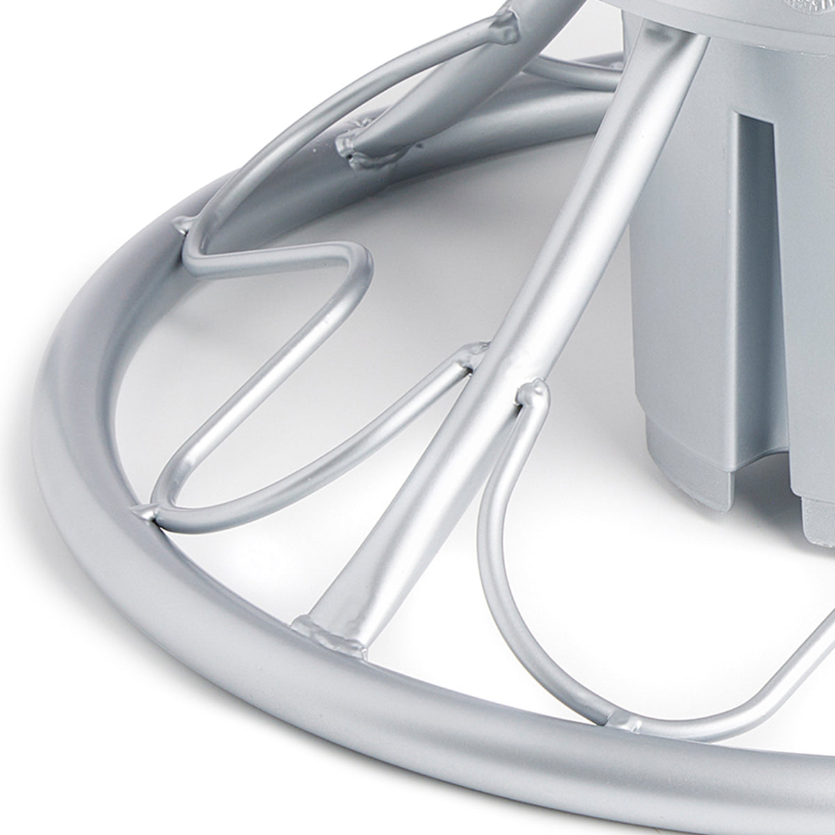Home Heritage Electric Rotating Stand Base for Artificial Christmas Tree, Silver (Refurbished)