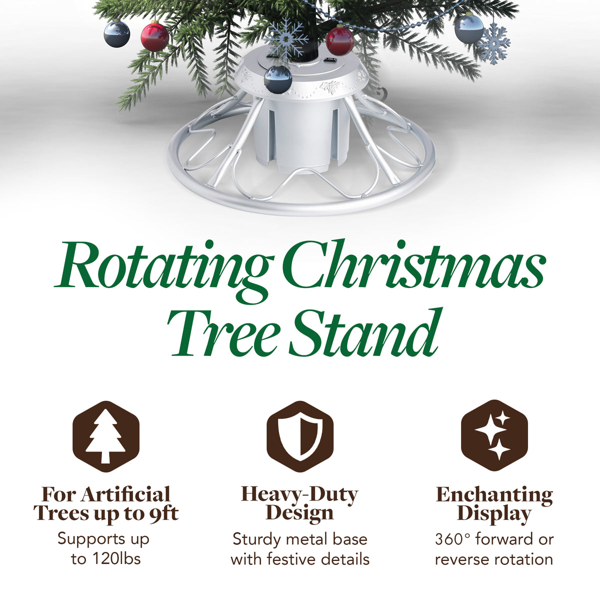 Home Heritage Electric Rotating Stand for Artificial Christmas Trees (For Parts)
