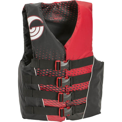 CWB 4 Belt Men’s Large Nylon Coast Guard Approved Life Jacket, Red (Open Box)