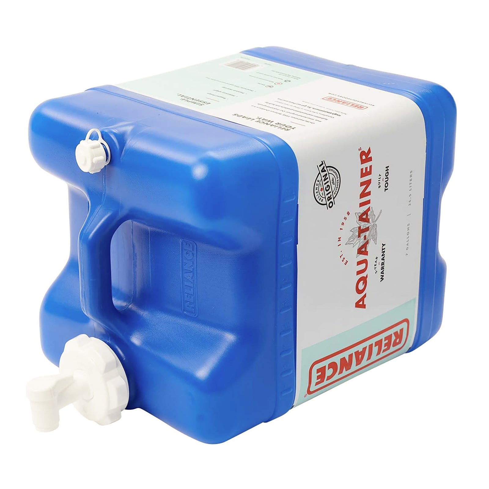 Reliance Products Aqua Tainer 7 Gallon Drinking Water Storage Container Tank - VMInnovations