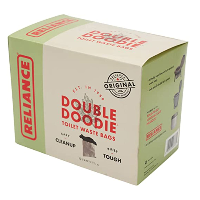 Reliance 2683-13 Double Doodie 2L Camping Toilet Waste Bags (6 Pack) (Open Box)