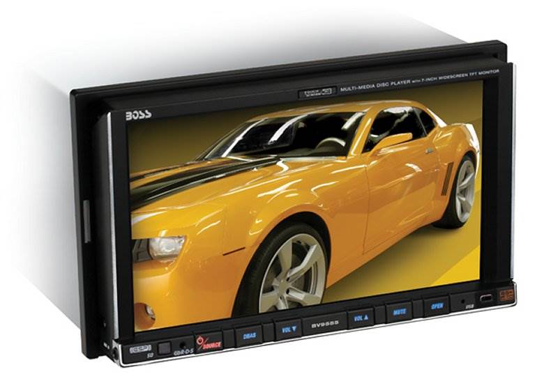 BOSS BV9555 CD/DVD/MP3/FM/AM Car Player 7" Touch-Screen