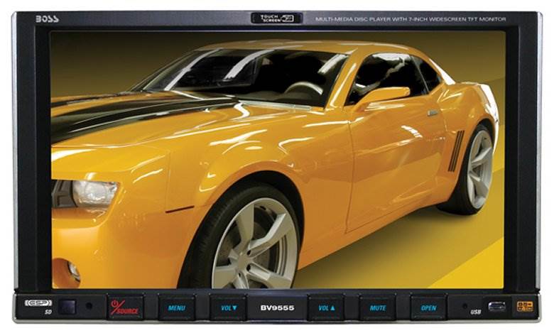 BOSS BV9555 CD/DVD/MP3/FM/AM Car Player 7" Touch-Screen