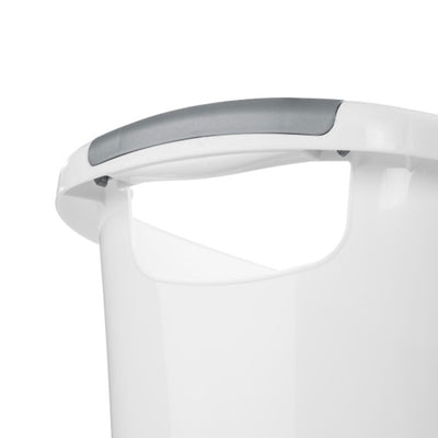 Sterilite 10638006 6 Gallon White Ultra Plastic Wastebasket Trash Can (6 Pack)