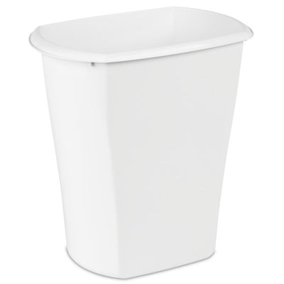 Sterilite 5.5 Gallon White Ultra Plastic Wastebasket Trash Can (12 Pack)