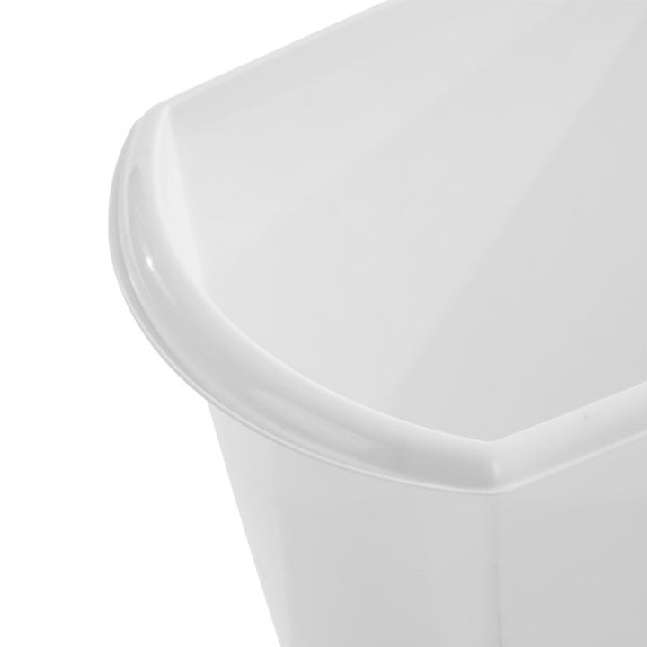 Sterilite 5.5 Gallon White Ultra Plastic Wastebasket Trash Can (12 Pack) - VMInnovations