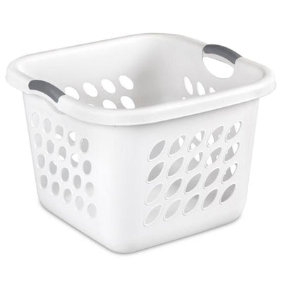 Sterilite Ultra 14 gal Square Plastic Laundry Basket w/Gripped Handles, (6 Pack)