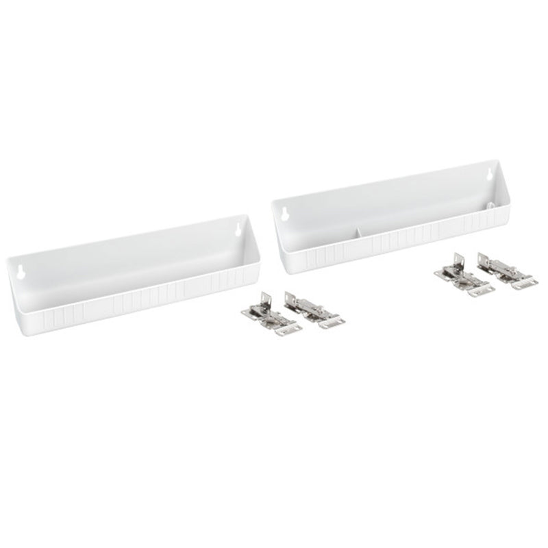 Rev-A-Shelf 14" Kitchen Sink Front Tip Out Accessory Trays, White, 6572-14-11-52