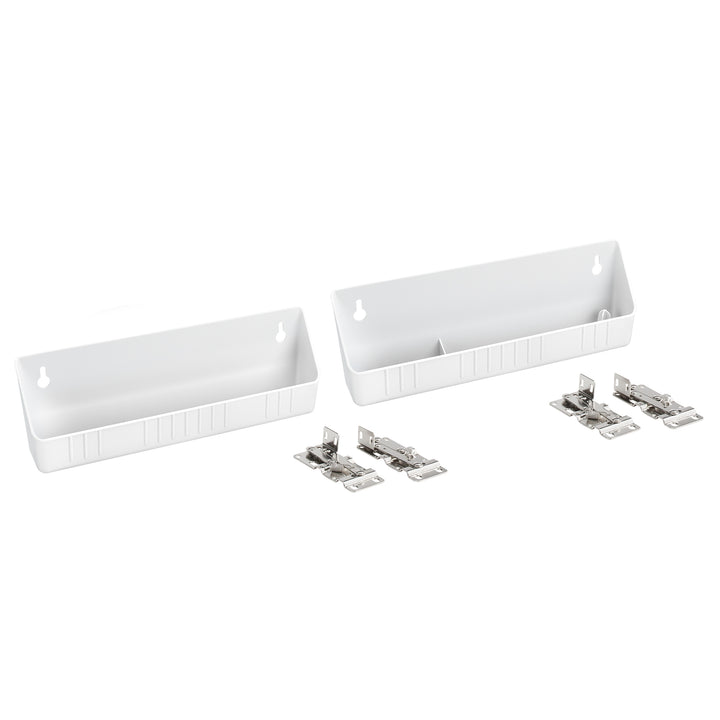Rev-A-Shelf 11" Kitchen Sink Front Tip-Out Trays, White, 2-Pack, 6572-11-11-52 - VMInnovations