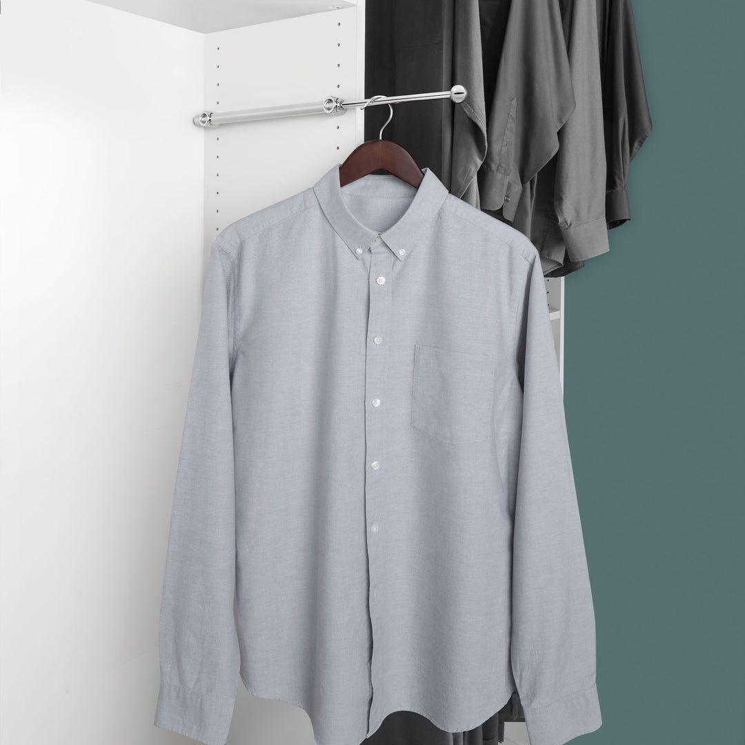 Rev-A-Shelf 14" Extendable Metal Closet Valet Rod, CVR-14-CR (2 Pack)