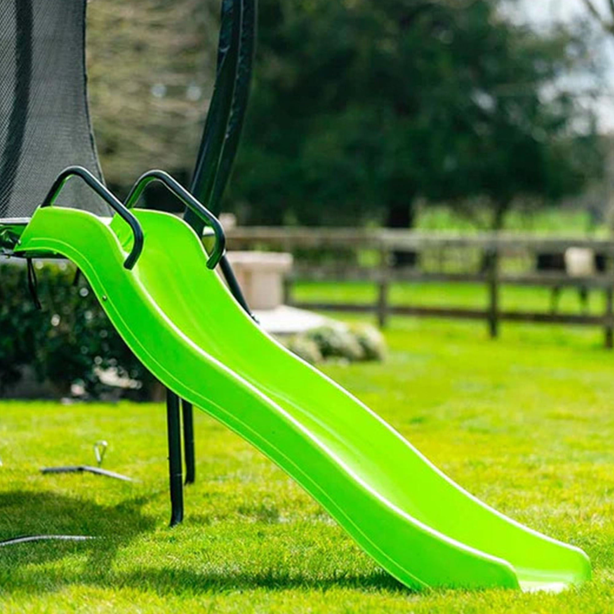 JumpFlex JUMPSLIDE Kids Indoor Outdoor Trampoline Slide, Accessory Only, Green
