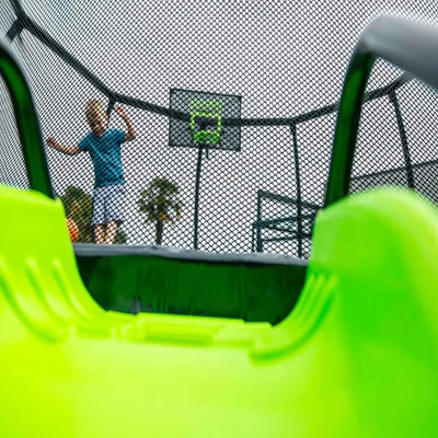 JumpFlex JUMPSLIDE Kids Indoor Outdoor Trampoline Slide, Accessory Only, Green