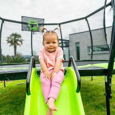 JumpFlex JUMPSLIDE Kids Indoor Outdoor Trampoline Slide, Accessory Only, Green
