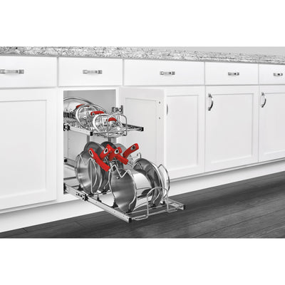 Rev-A-Shelf 5CW2-1222-CR 12" 2-Tier Wire Cabinet Cookware Organizer (For Parts)
