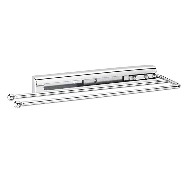 Rev-A-Shelf Pullout Dish Towel Bar Under Kitchen Cabinet, Chrome, 563-51-C