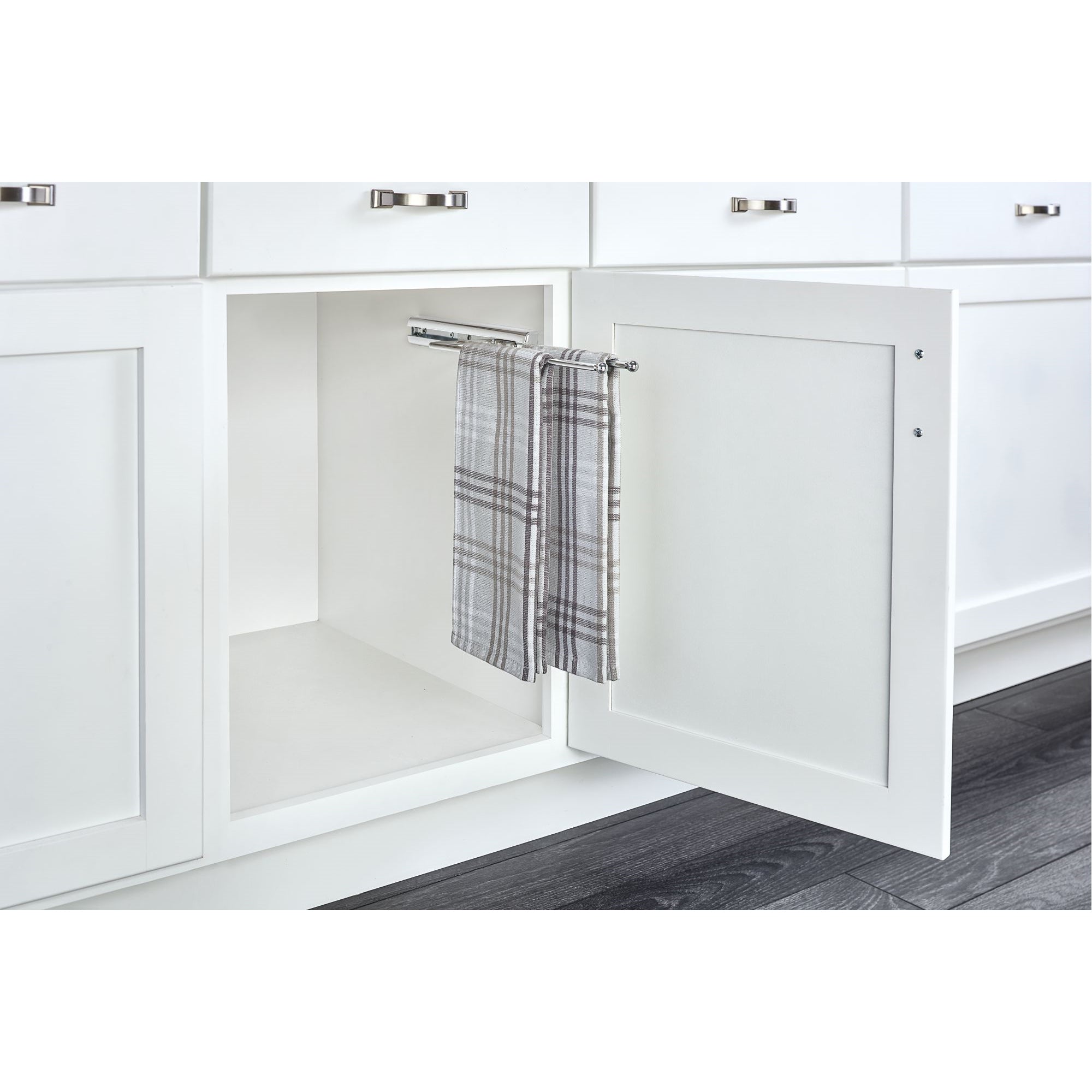 Rev-A-Shelf 563-51-C Under Cabinet Kitchen Pull-Out Towel Bar, Chrome (Used)