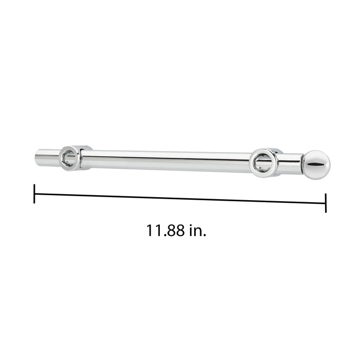 Rev-A-Shelf 12" Extendable Metal Designer Closet Valet Rod, Chrome, CVR-12-CR