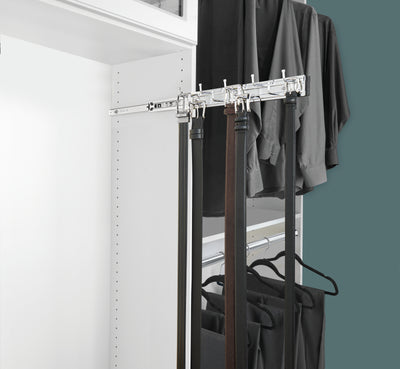 Rev-a-Shelf BRC-14CR 14-Inch Wall Mounted Pullout Belt Rack, Chrome (Used)