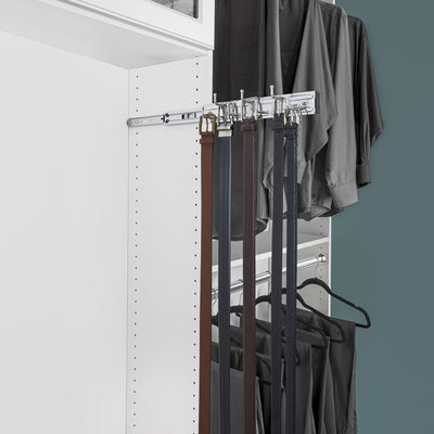 Rev-a-Shelf BRC-14CR 14-Inch Wall Mounted Pullout Belt Rack, Chrome (Used)