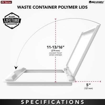 Rev-A-Shelf RV-35-LID-G-1 35 Quart Trash Can Replacement Lid, Green (Used)