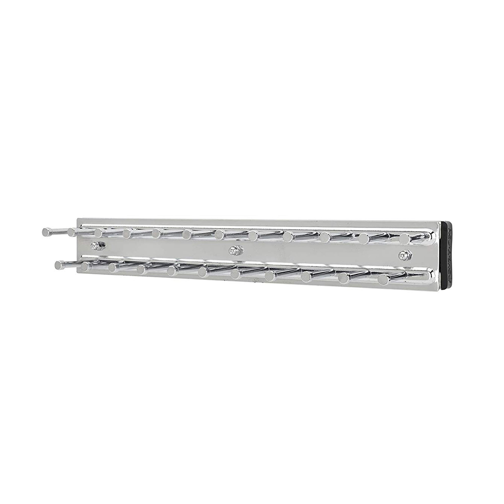 Rev-A-Shelf TRC-12CR 12-Inch Side Mount Extending Tie Rack, Chrome (Open Box)