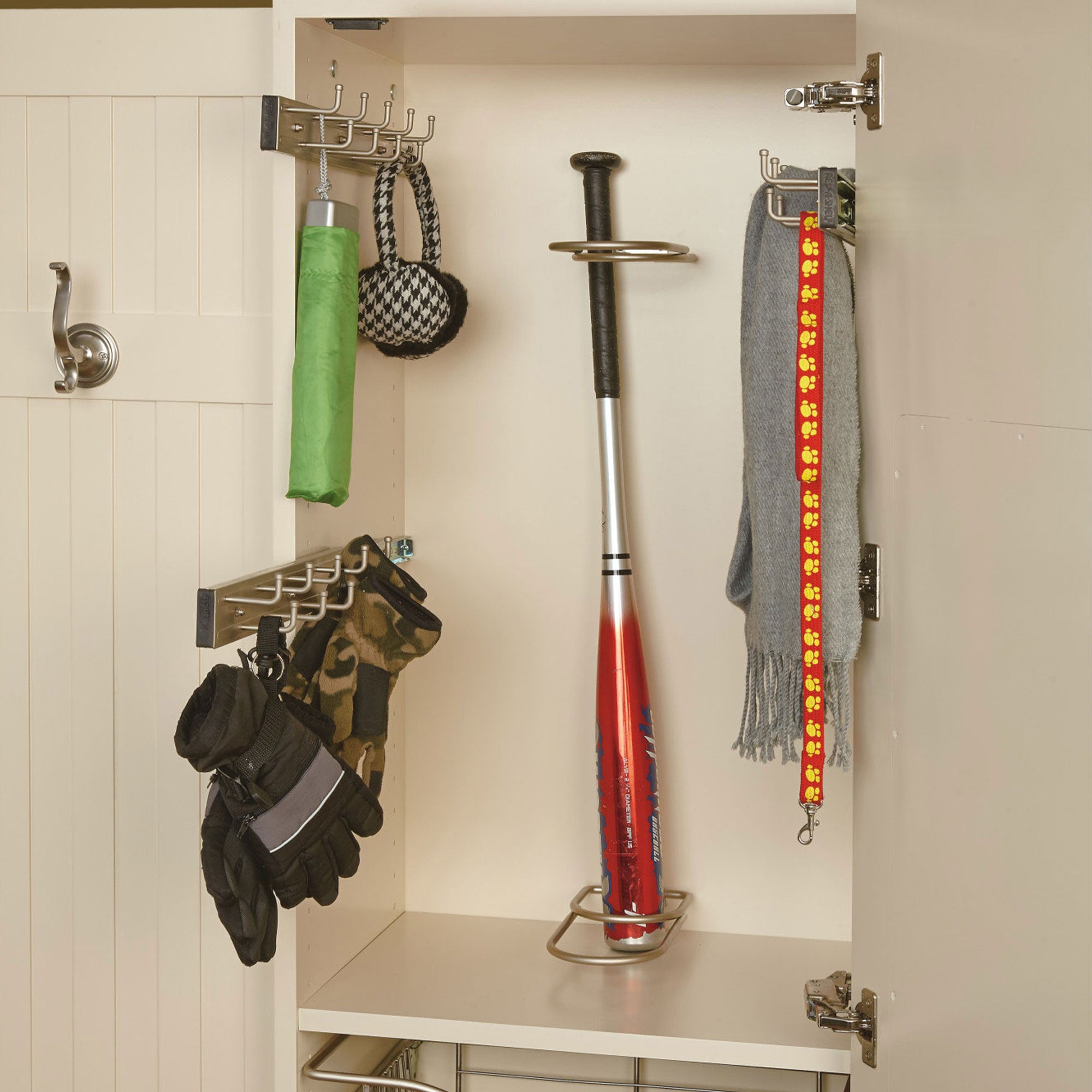 Rev-A-Shelf BRC-12ORB 12-Inch Mounted Pullout Belt Rack Organizer, Bronze (Used)