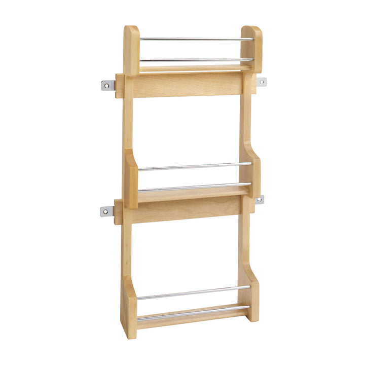 Rev-A-Shelf 15" Kitchen Cabinet Door Mounted 3-Shelf Storage Spice Rack, 4SR-15