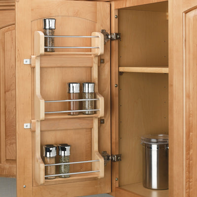Rev-A-Shelf 4SR-15 15" Cabinet Door Mounted Wood Storage Spice Rack (Open Box)