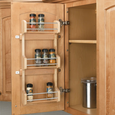 Rev-A-Shelf 4SR-15 15" Cabinet Door Mounted Wood Storage Spice Rack (Open Box)