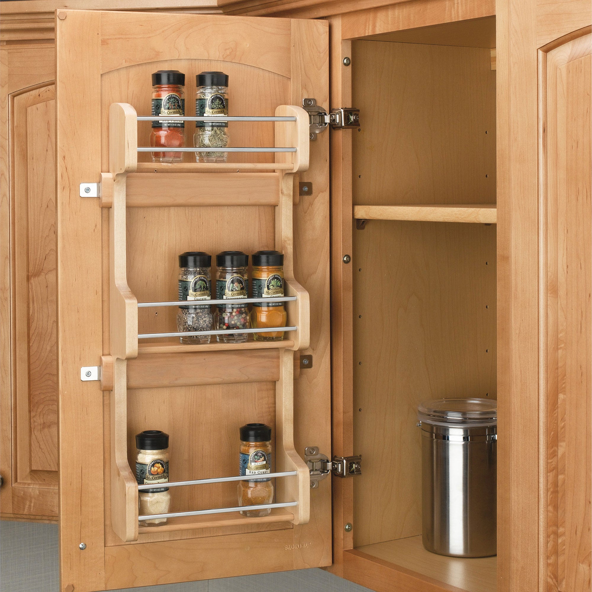 Rev-A-Shelf 4SR-15 15" Cabinet Door Mounted  3-Shelf Storage Spice Rack (Used) - VMInnovations