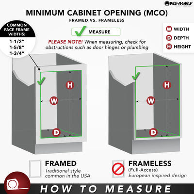 Rev-A-Shelf 4SR-15 15" Cabinet Door Mounted  3-Shelf Storage Spice Rack (Used) - VMInnovations