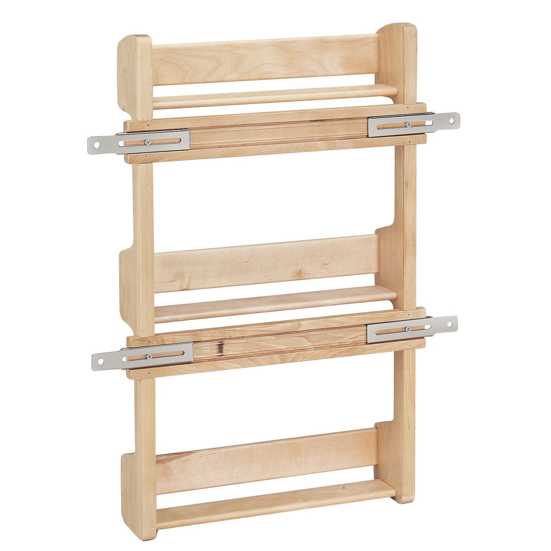 Rev-A-Shelf 15" Kitchen Cabinet Door Mounted 3-Shelf Storage Spice Rack, 4SR-15